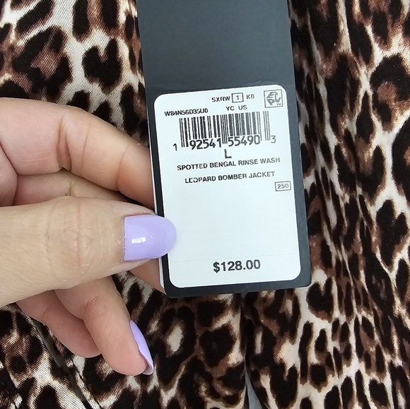 GUESS Women's Leopard-Print Bomber Jacket - Picture 9 of 12